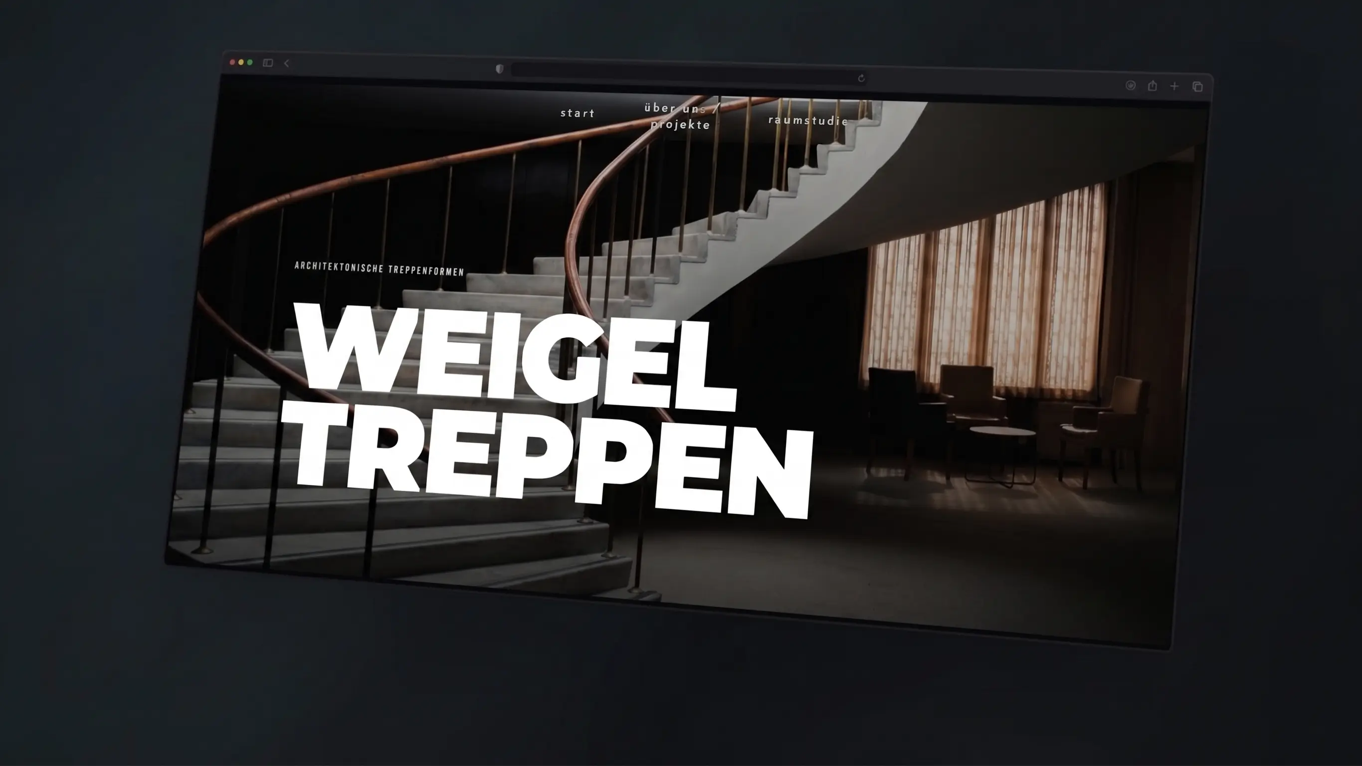 Weigel Treppen Architektur Webauftritt